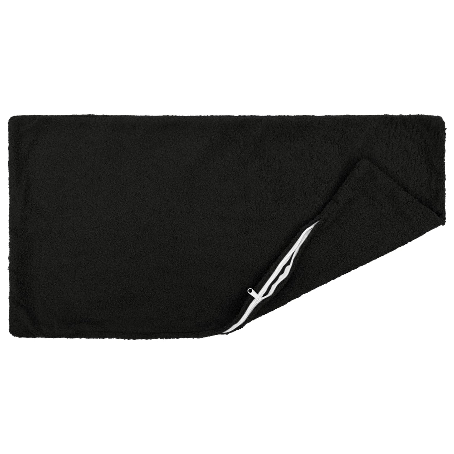 Pudebetræk 2 pcs HEERLEN Sort 50 x 75 cm Bouclé