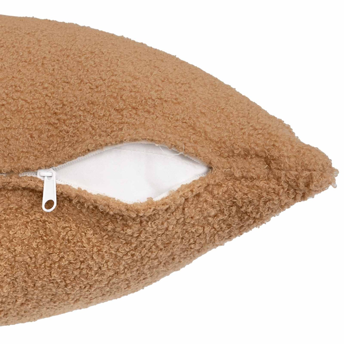 Pudebetræk 6 pcs HEERLEN Beige 50 x 75 cm Bouclé