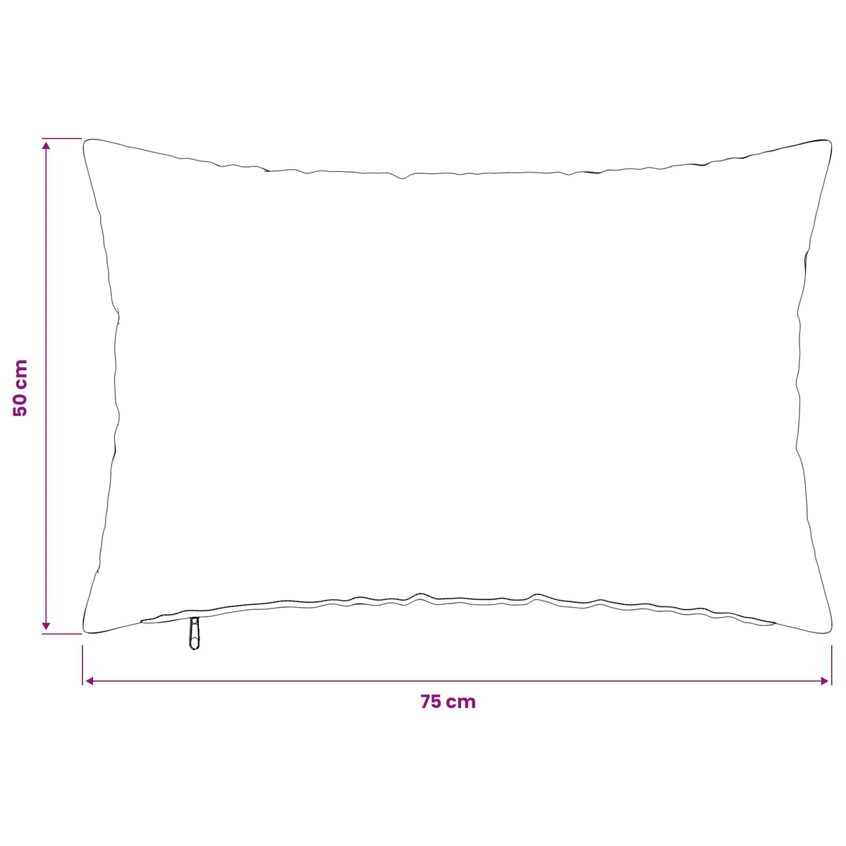 Pudebetræk 2 pcs HEERLEN Blå 50 x 75 cm Mikrofiber Fleece