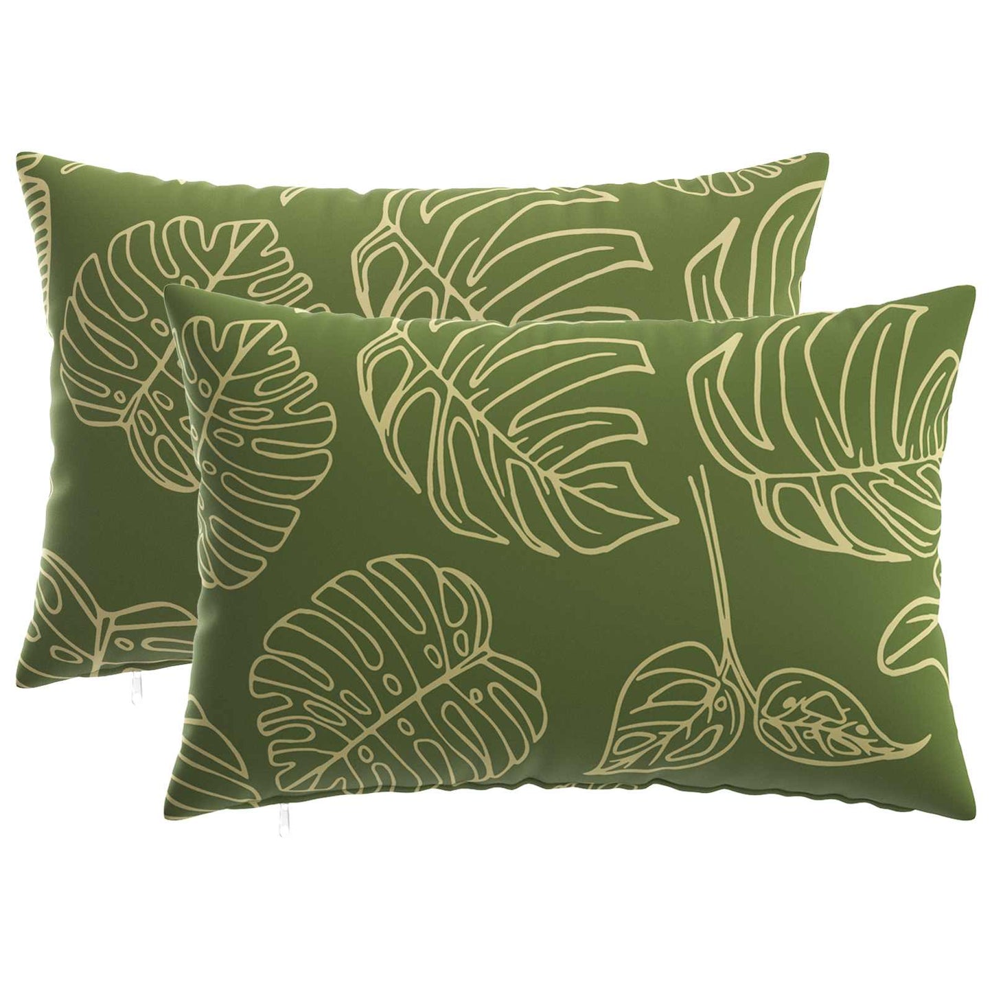 Pudebetræk 2 pcs HEERLEN Bladdesign 50 x 75 cm Polyester