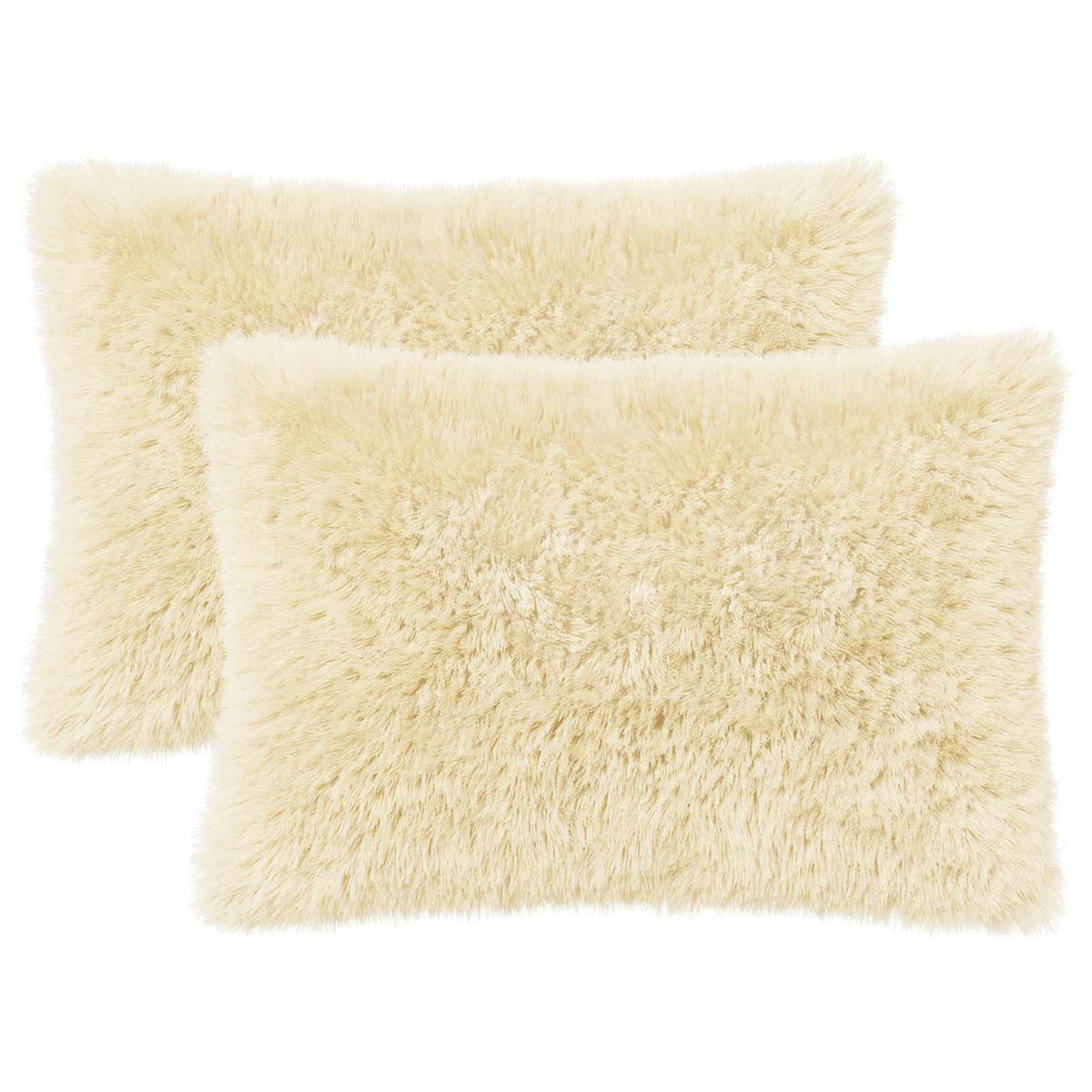 Pudebetræk 2 pcs HEERLEN Cremefarvet 50 x 75 cm PV Fleece