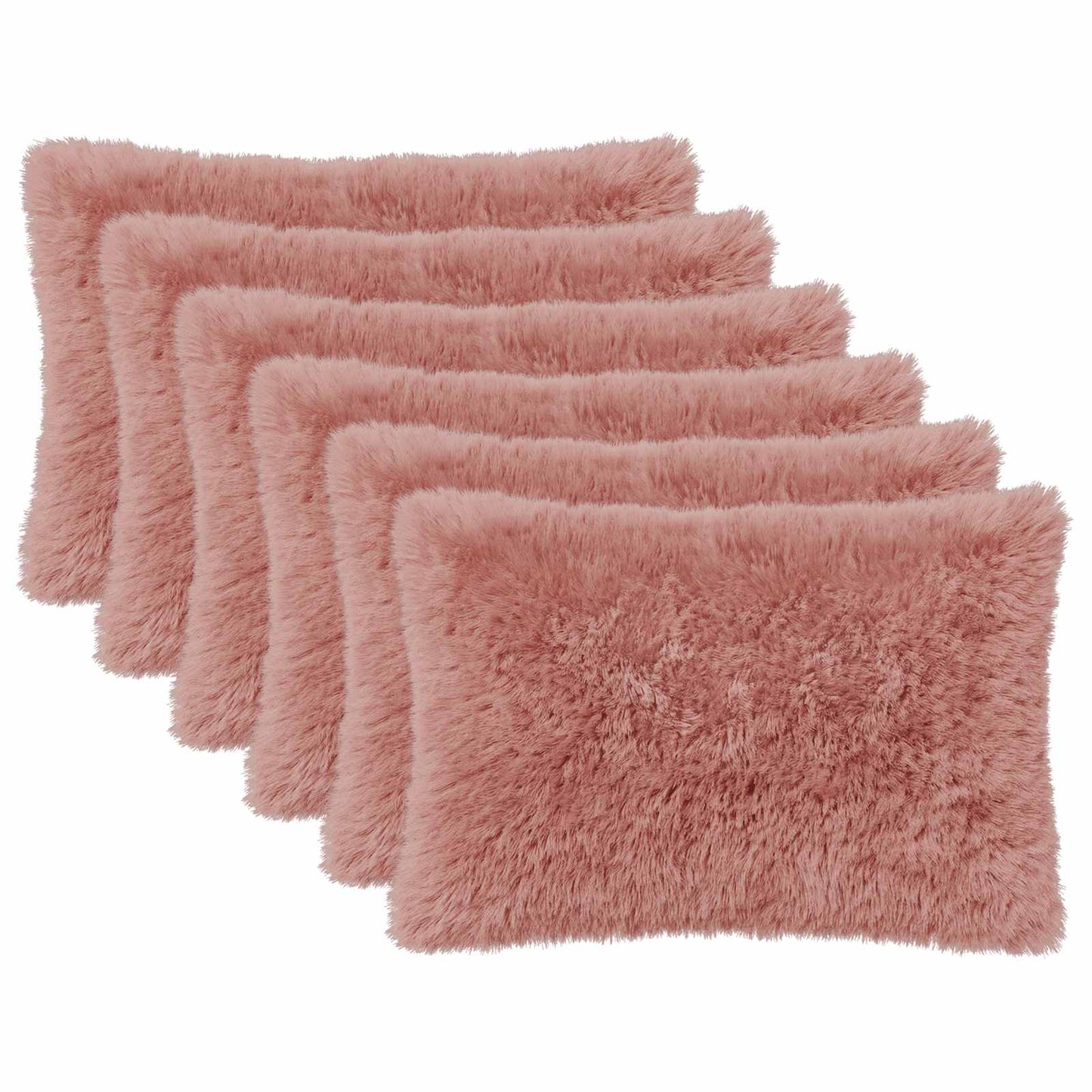 Pudebetræk 6 pcs HEERLEN Lyserød 50 x 75 cm PV Fleece
