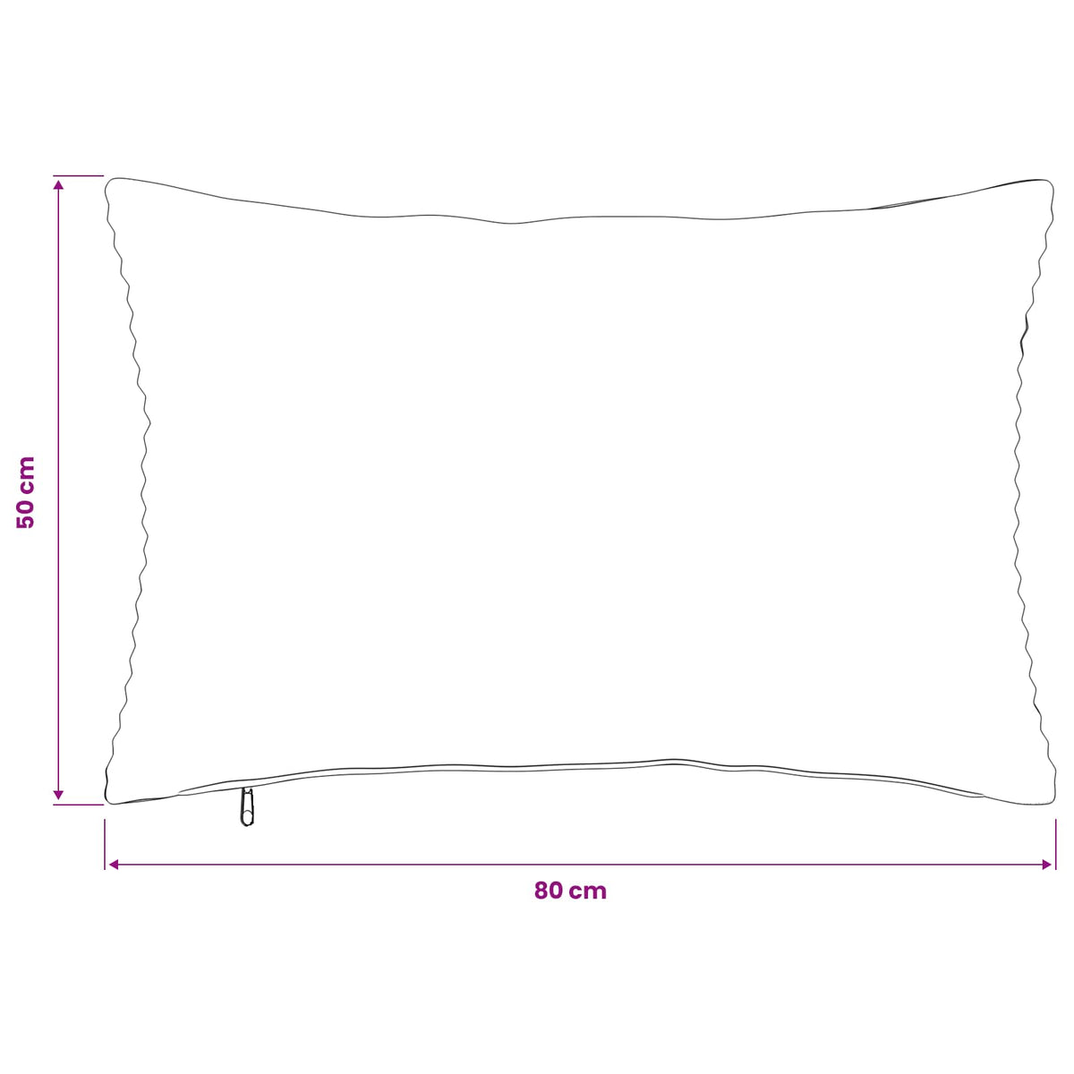 Pudebetræk 2 pcs HEERLEN Antracit 50 x 80 cm cordfløjl