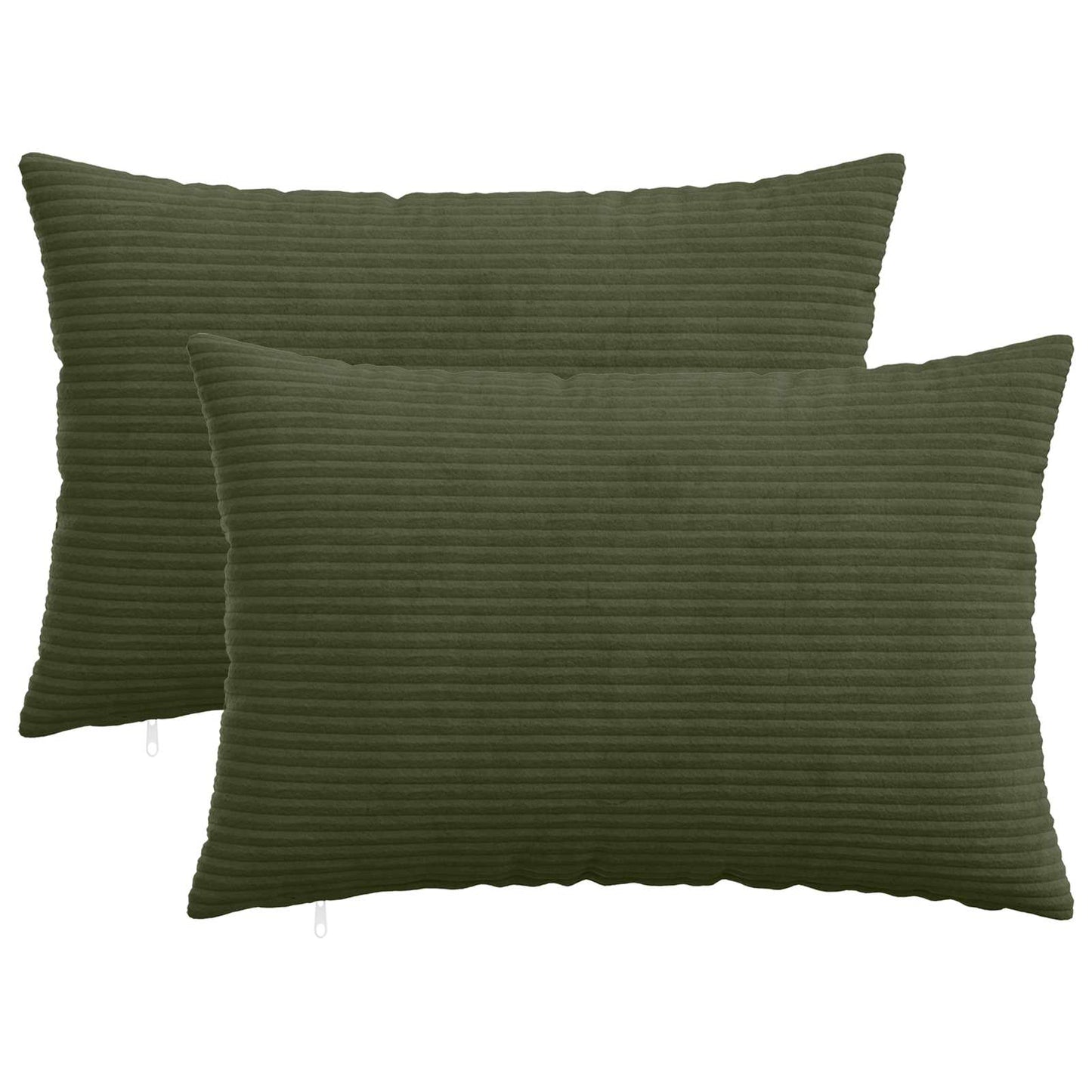 Pudebetræk 2 pcs HEERLEN Grøn 50 x 80 cm cordfløjl