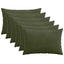 Pudebetræk 6 pcs HEERLEN Grøn 50 x 80 cm cordfløjl