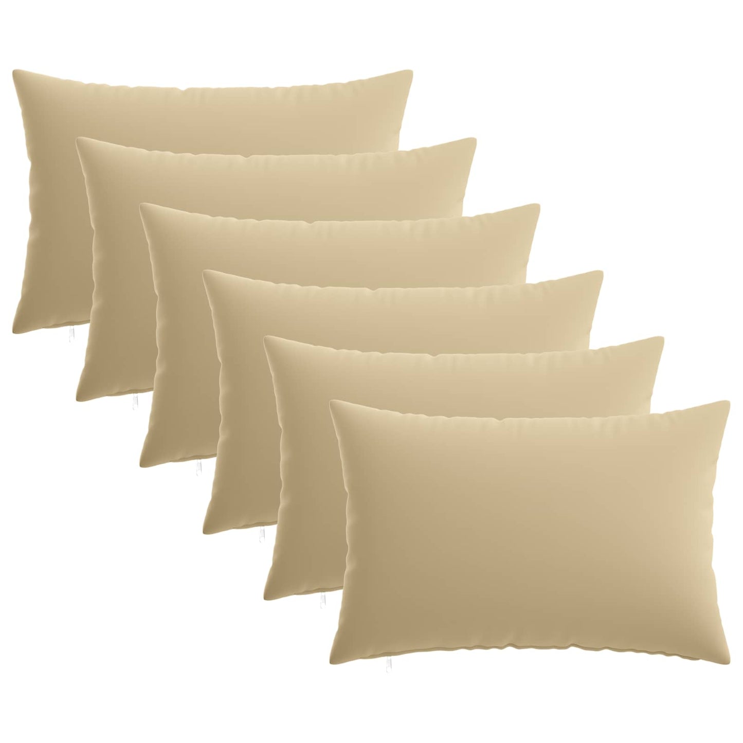 Pudebetræk 6 pcs HEERLEN Beige 50 x 80 cm Polyester
