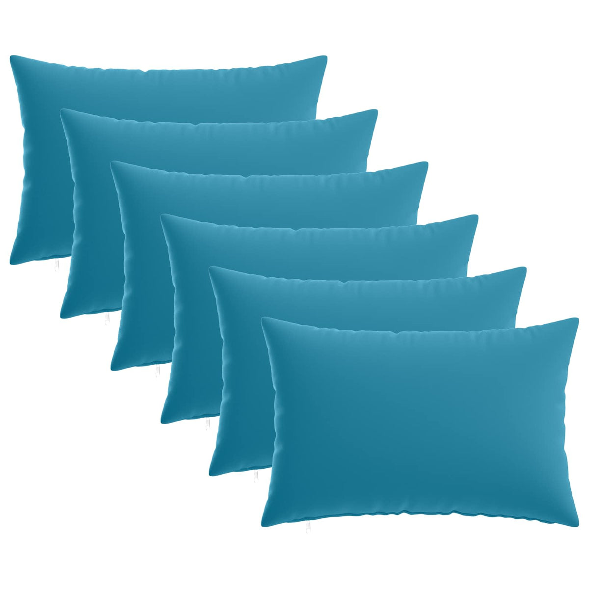 Pudebetræk 6 pcs HEERLEN Lyseblå 50 x 80 cm Polyester