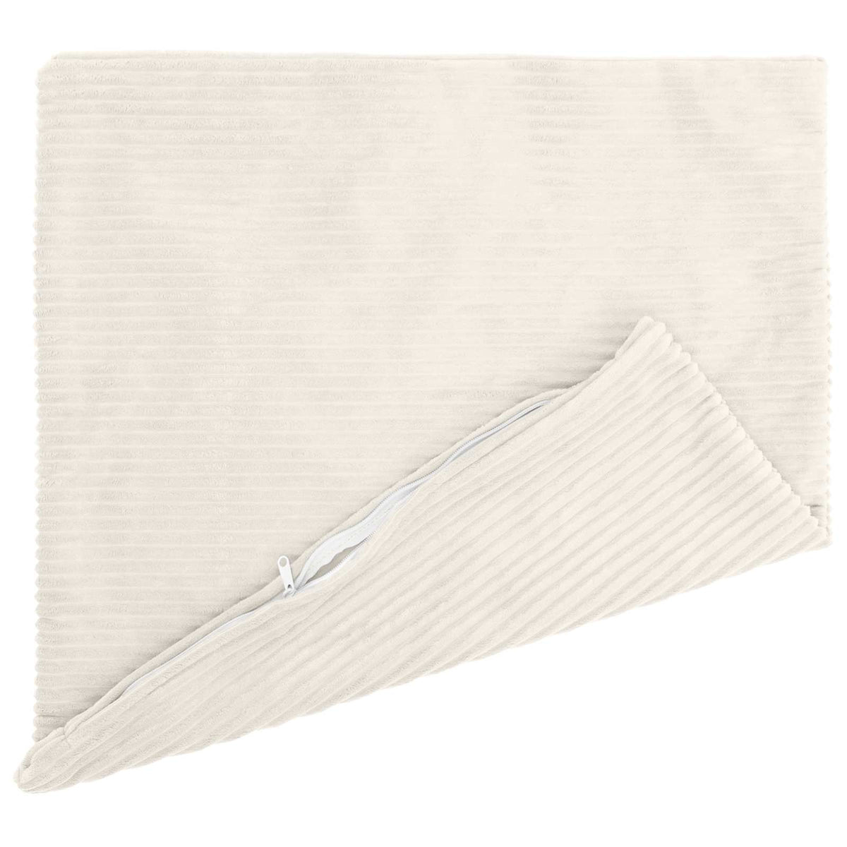 Pudebetræk 2 pcs HEERLEN Cremefarvet 55 x 55 cm cordfløjl