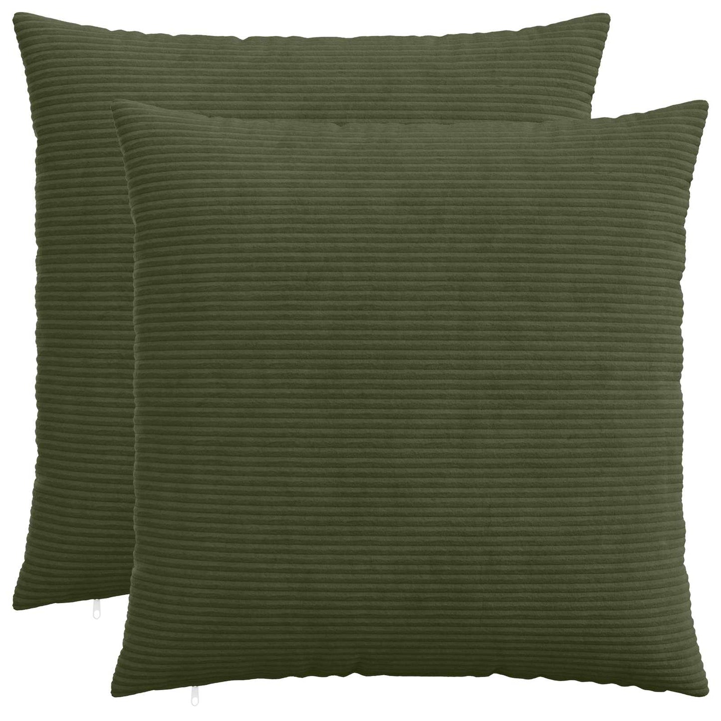 Pudebetræk 2 pcs HEERLEN Grøn 55 x 55 cm cordfløjl