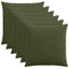 Pudebetræk 6 pcs HEERLEN Grøn 55 x 55 cm cordfløjl