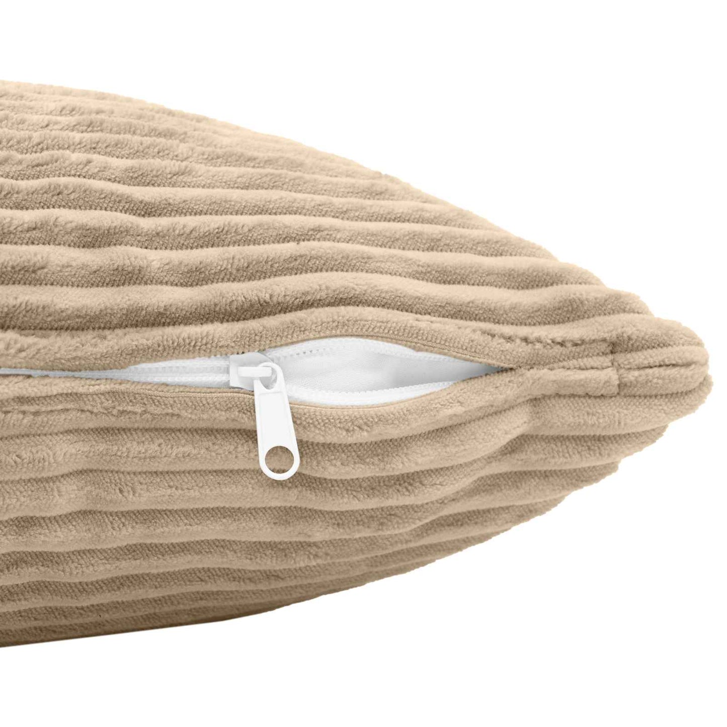 Pudebetræk 2 pcs HEERLEN Gråbrun 55 x 55 cm cordfløjl