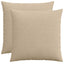Pudebetræk 2 pcs HEERLEN Gråbrun 55 x 55 cm cordfløjl