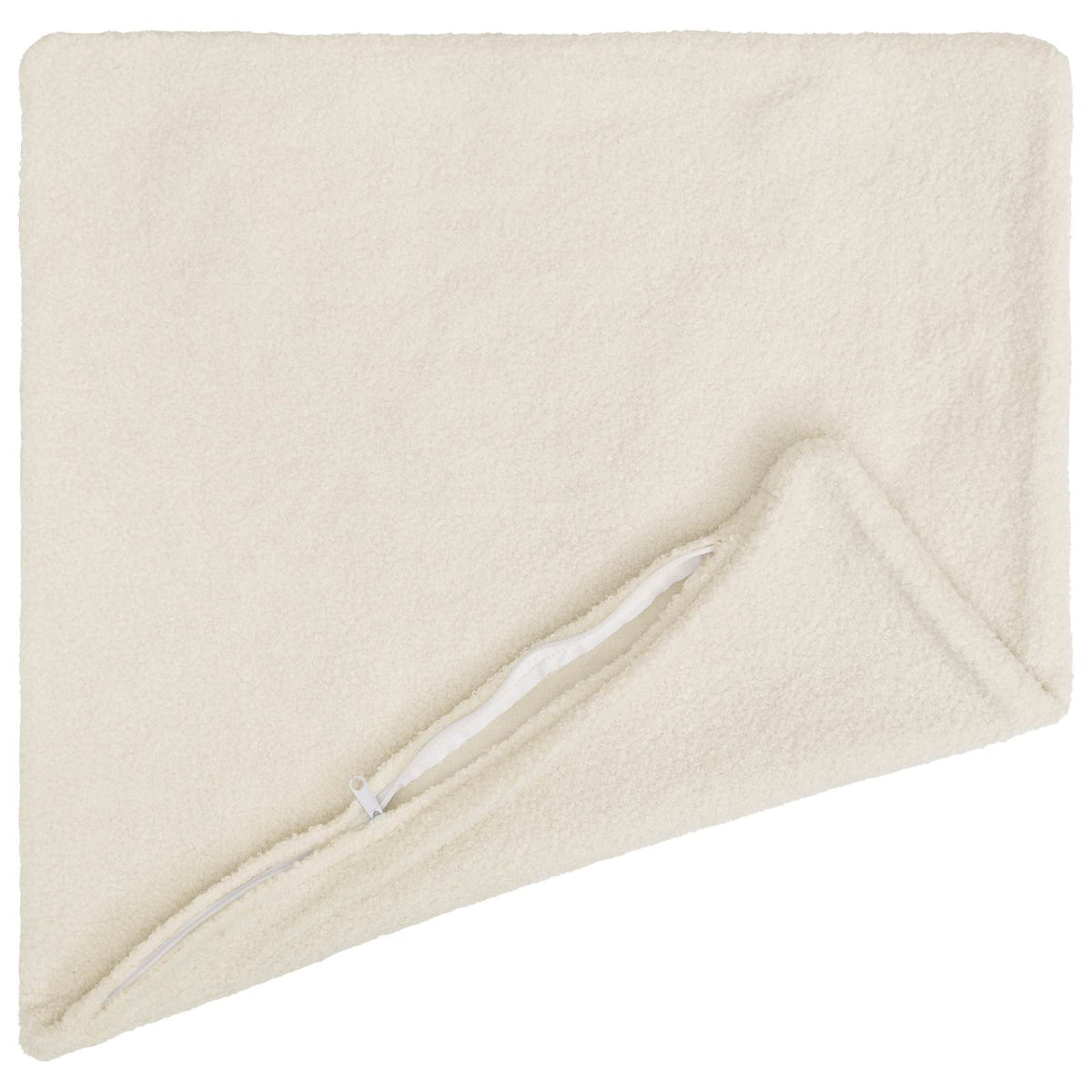 Pudebetræk 2 pcs HEERLEN Cremefarvet 55 x 55 cm Bouclé