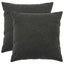 Pudebetræk 2 pcs HEERLEN Mørkegrå 55 x 55 cm Bouclé
