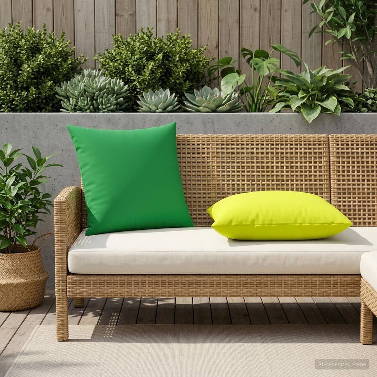 Pudebetræk 6 pcs HEERLEN Grøn 60 x 60 cm Polyester