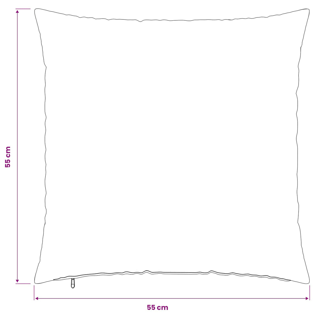 Pudebetræk 2 pcs HEERLEN Grøn 55 x 55 cm PV Fleece