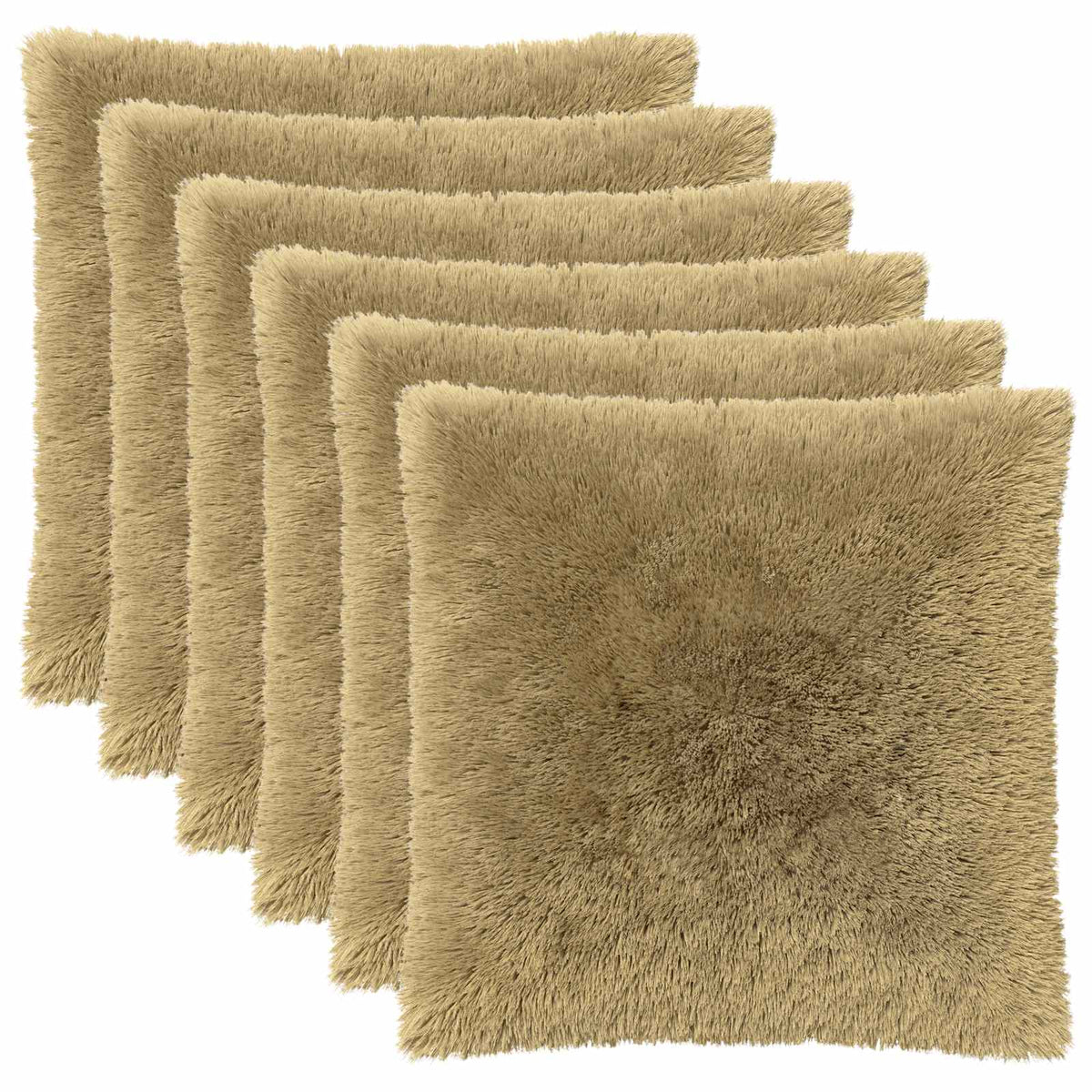 Pudebetræk 6 pcs HEERLEN Lys grøn 55 x 55 cm PV Fleece