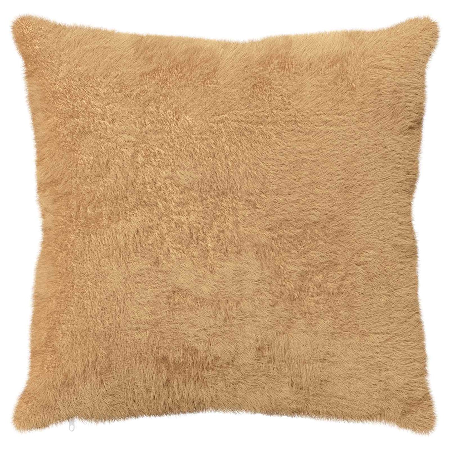Pudebetræk 6 stk. HEERLEN Gråbrun 55 x 55 cm Faux Kanin Pels