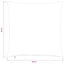 Pudebetræk 6 pcs HEERLEN Cremefarvet 60 x 60 cm cordfløjl