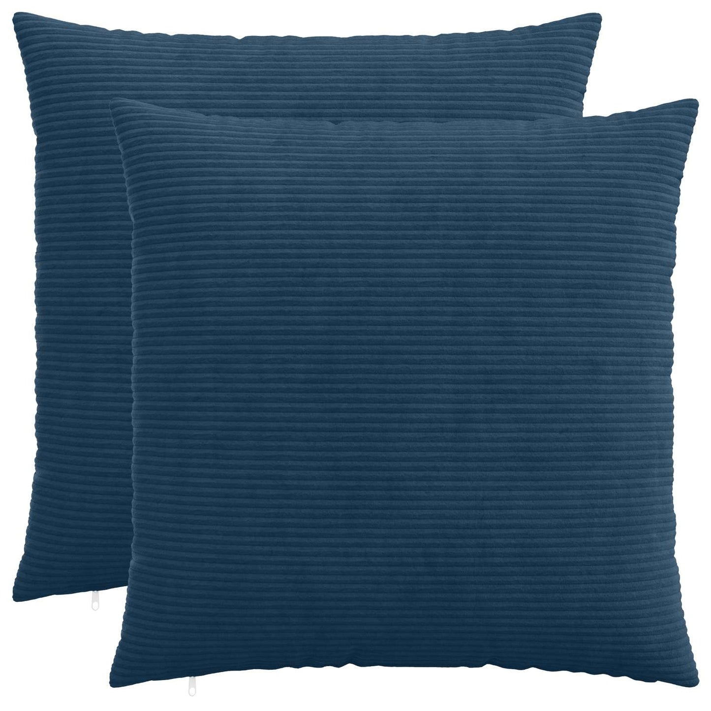 Pudebetræk 2 pcs HEERLEN Mørkeblå 60 x 60 cm cordfløjl