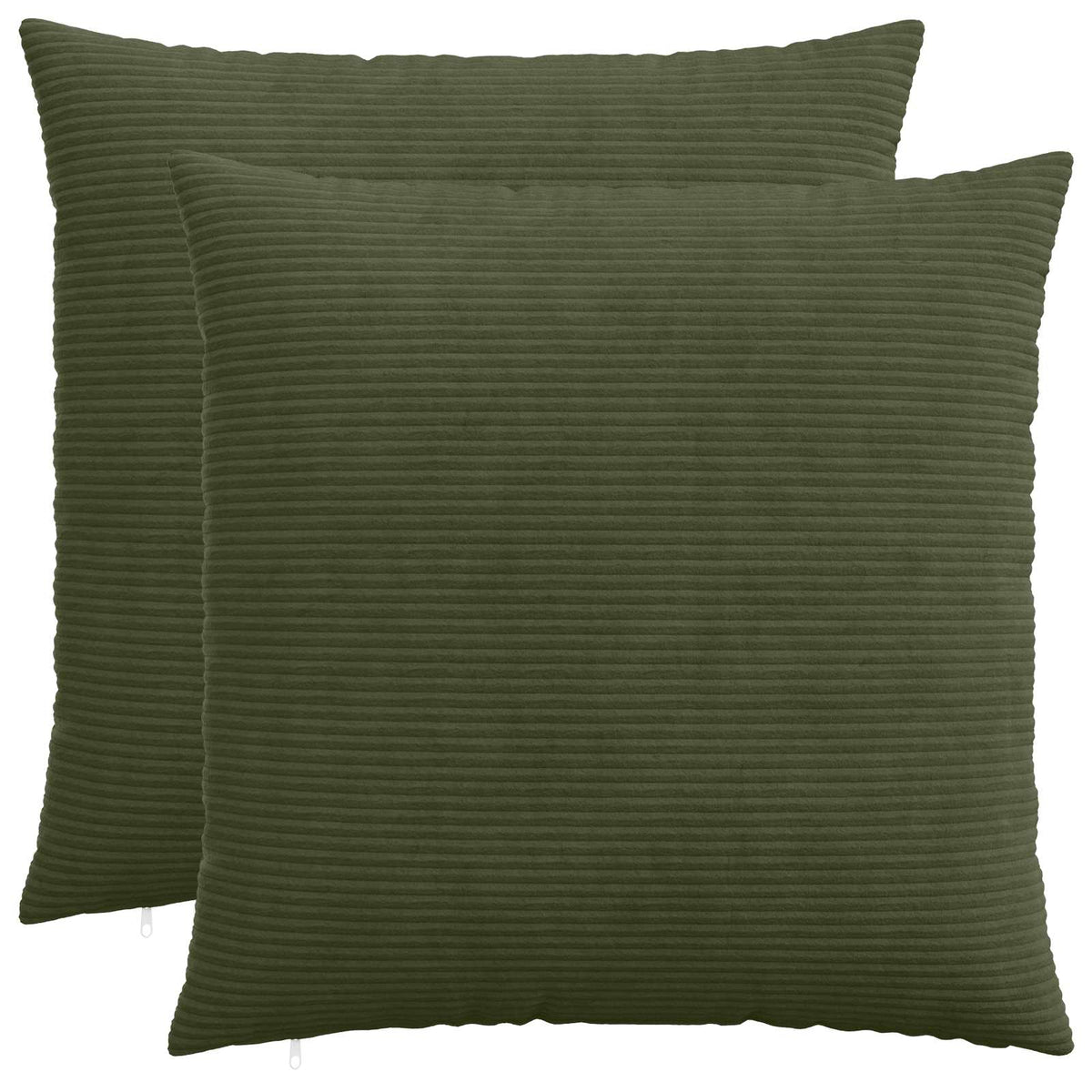 Pudebetræk 2 pcs HEERLEN Grøn 60 x 60 cm cordfløjl