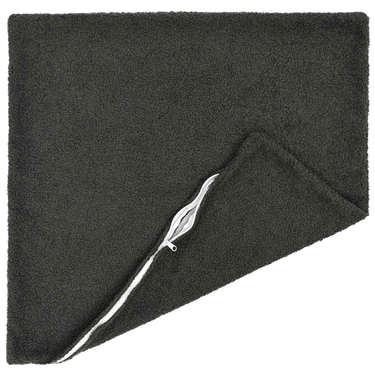 Pudebetræk 6 pcs HEERLEN Mørkegrå 60 x 60 cm Bouclé