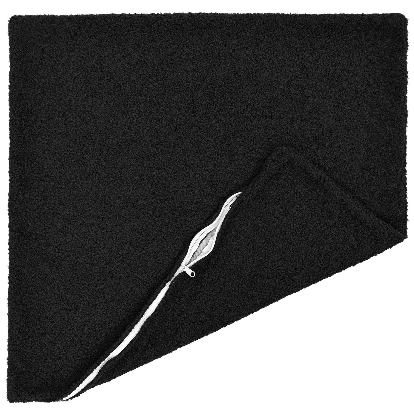 Pudebetræk 6 pcs HEERLEN Sort 60 x 60 cm Bouclé