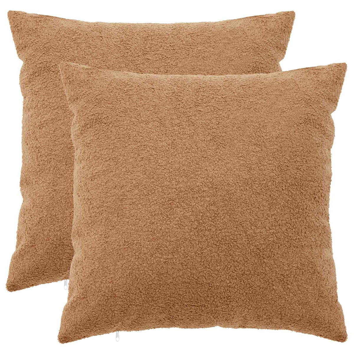 Pudebetræk 2 pcs HEERLEN Beige 60 x 60 cm Bouclé