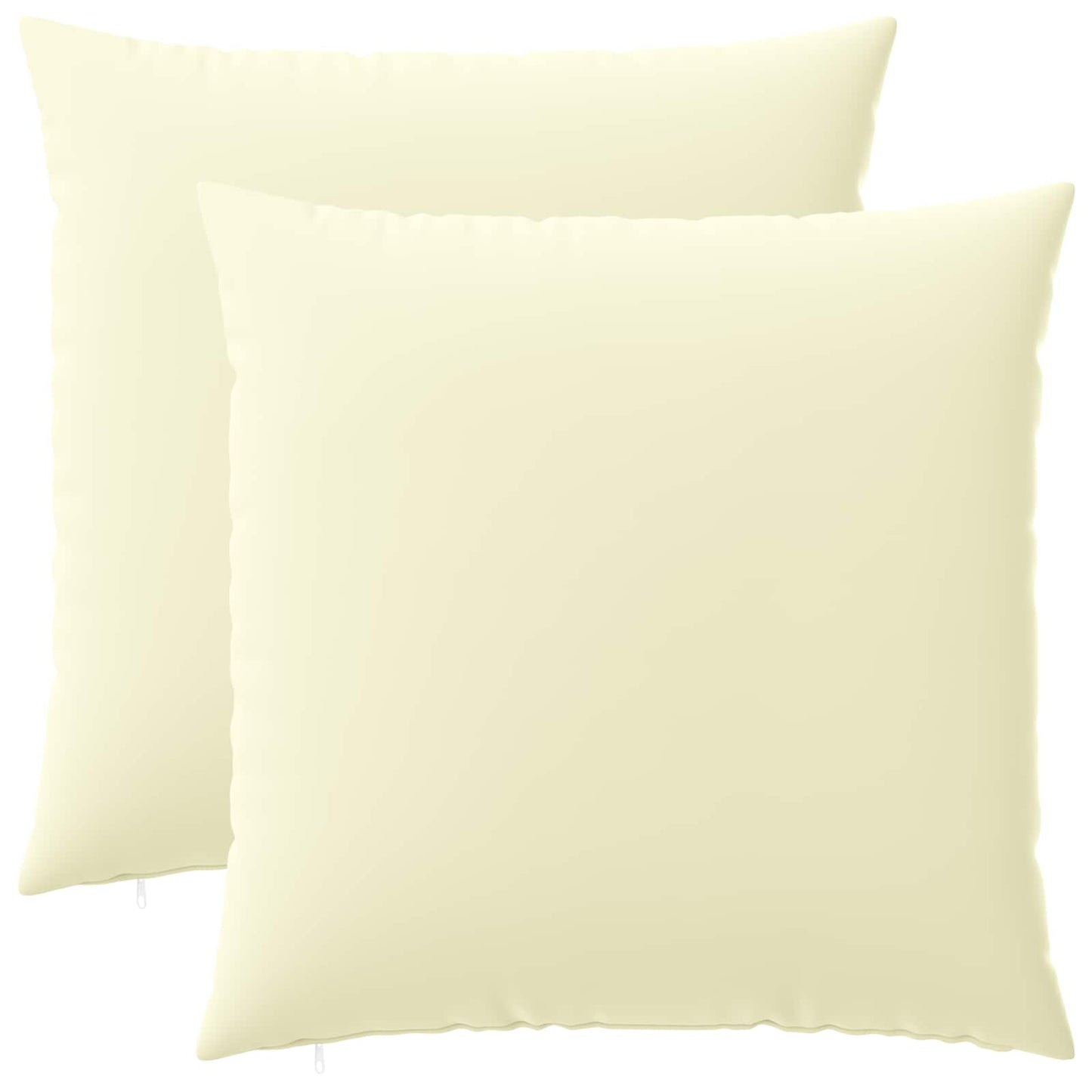 Pudebetræk 2 pcs HEERLEN Cremefarvet 60 x 60 cm Polyester