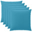 Pudebetræk 6 pcs HEERLEN Lyseblå 60 x 60 cm Polyester