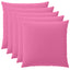 Pudebetræk 6 pcs HEERLEN Lyserød 60 x 60 cm Polyester