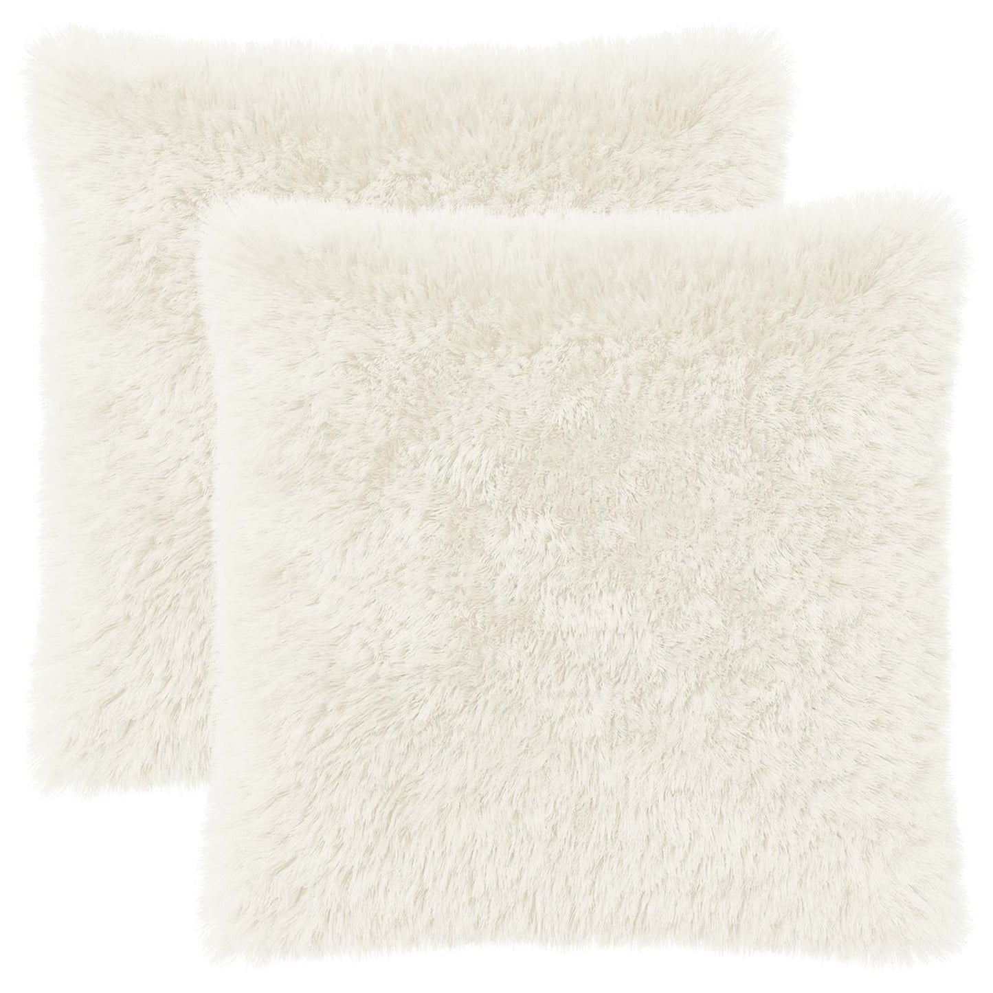 Pudebetræk 2 pcs HEERLEN Hvid 60 x 60 cm PV Fleece