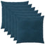 Pudebetræk 6 pcs HEERLEN Blå 65 x 65 cm Fløjl
