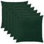 Pudebetræk 6 pcs HEERLEN Mørkegrøn 65 x 65 cm Fløjl