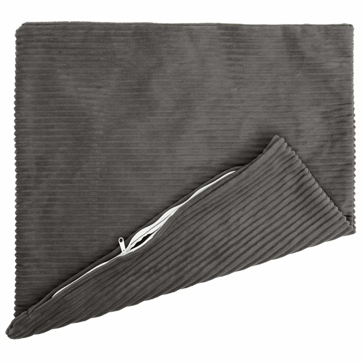 Pudebetræk 2 pcs HEERLEN Mørkegrå 65 x 65 cm cordfløjl
