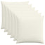 Pudebetræk 6 pcs HEERLEN Cremefarvet 65 x 65 cm cordfløjl