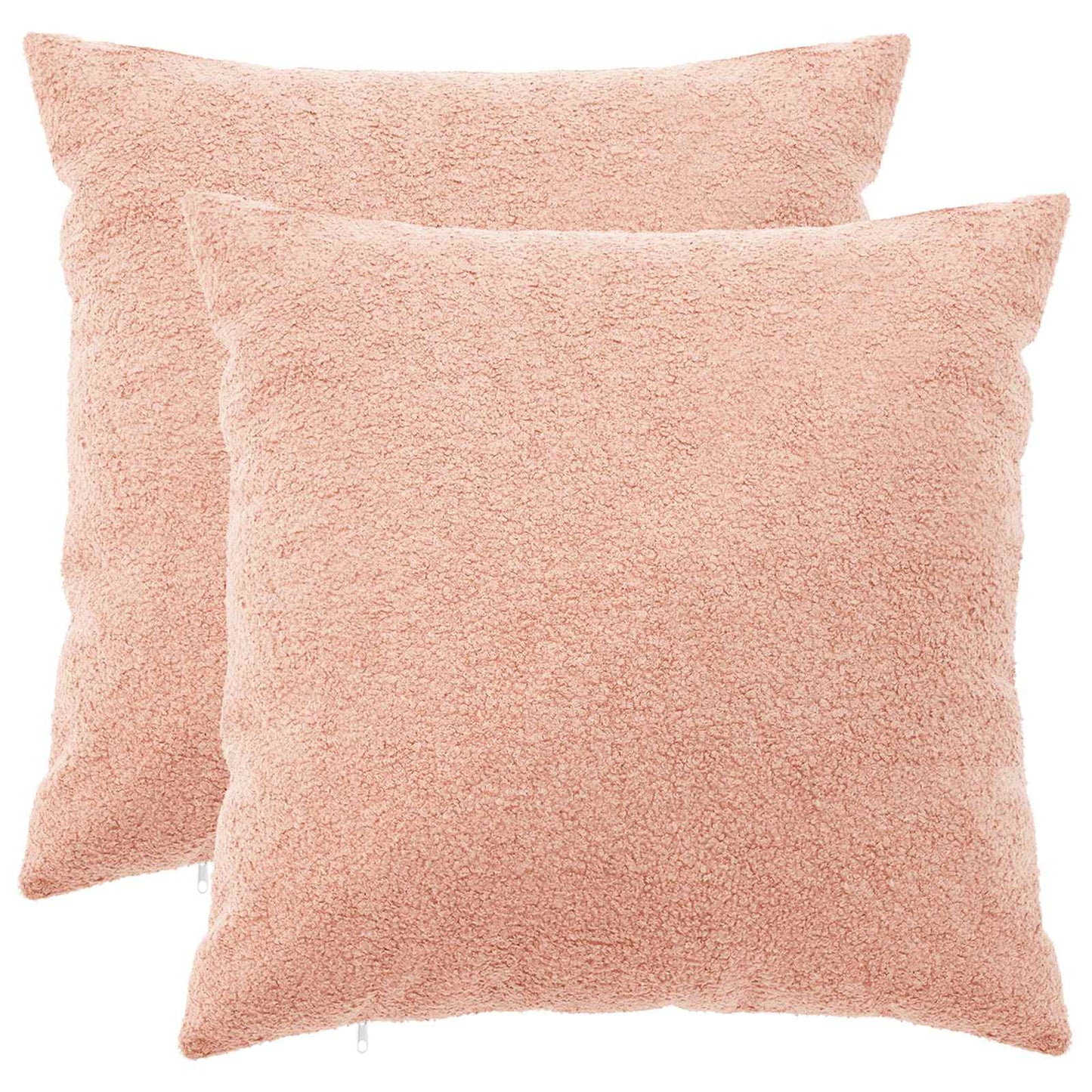 Pudebetræk 2 pcs HEERLEN Lyserød 65 x 65 cm Bouclé