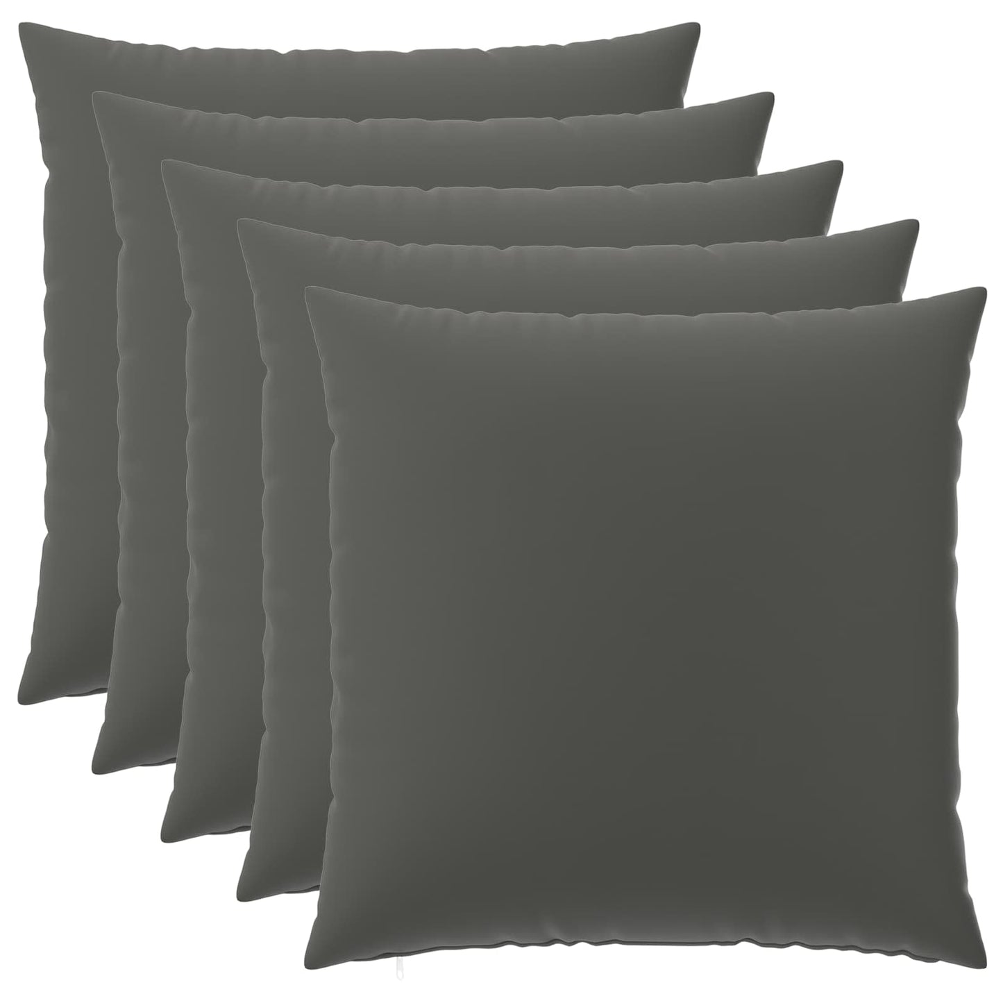 Pudebetræk 6 pcs HEERLEN Antracit 65 x 65 cm Polyester