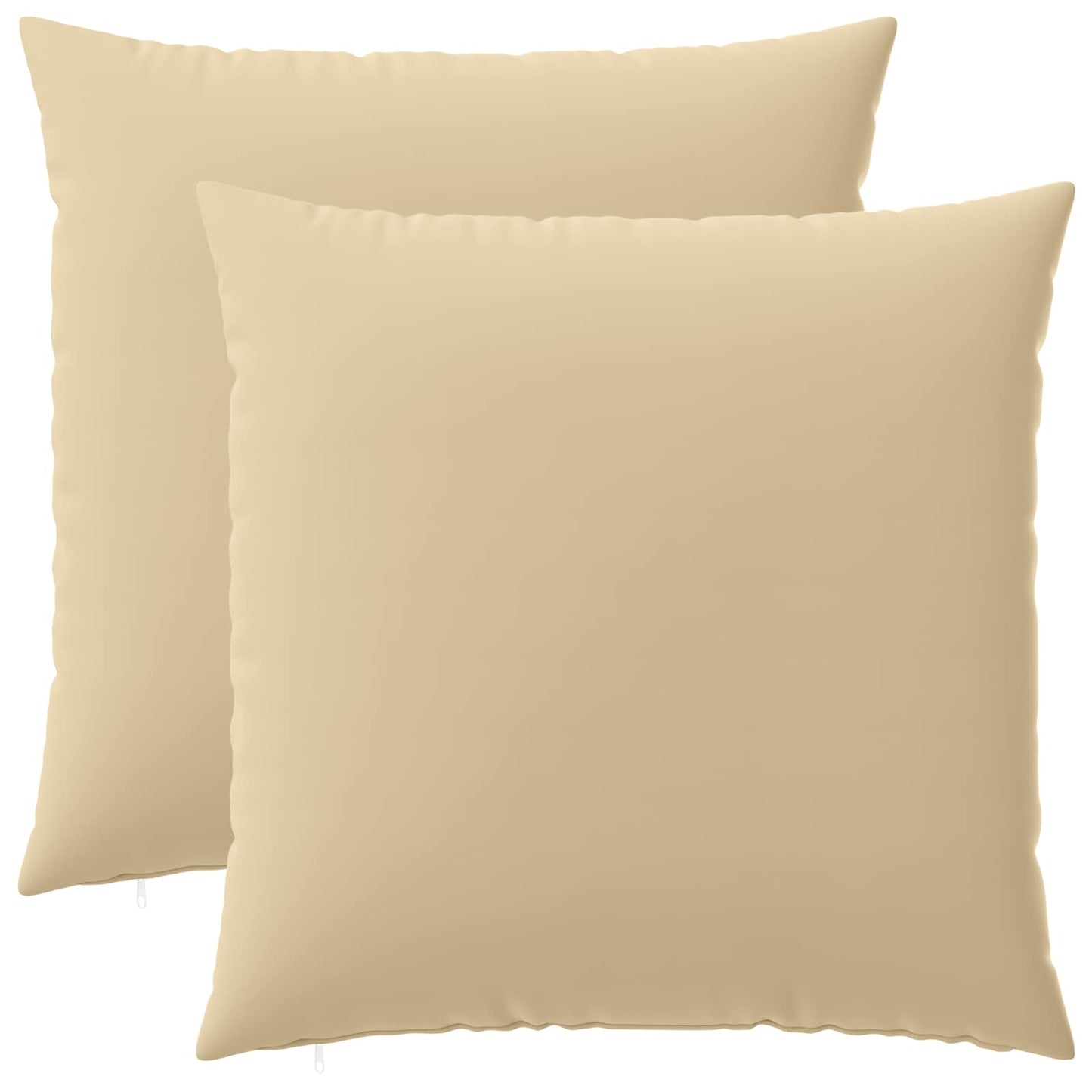 Pudebetræk 2 pcs HEERLEN Beige 65 x 65 cm Polyester
