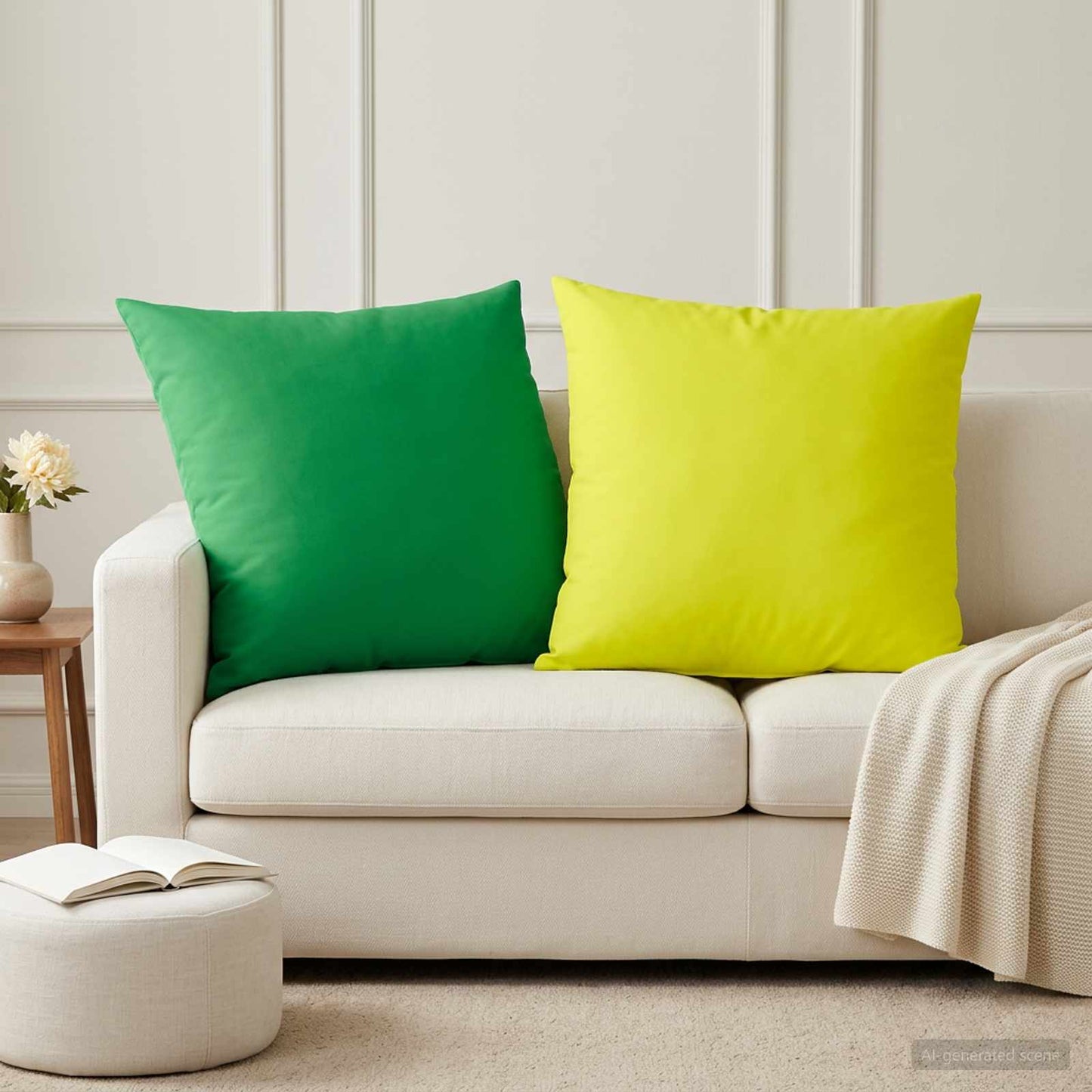 Pudebetræk 2 pcs HEERLEN Grøn 65 x 65 cm Polyester
