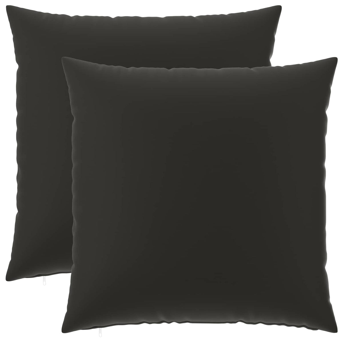 Pudebetræk 2 pcs HEERLEN Sort 65 x 65 cm Polyester