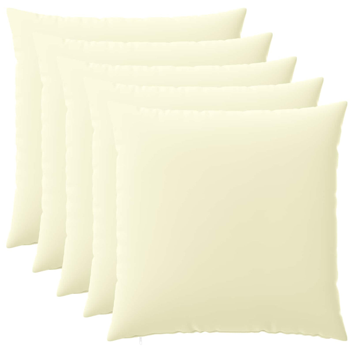 Pudebetræk 6 pcs HEERLEN Cremefarvet 65 x 65 cm Polyester