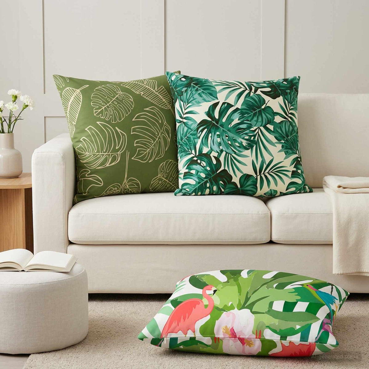 Pudebetræk 2 pcs HEERLEN Flerfarvet 80 x 80 cm Polyester