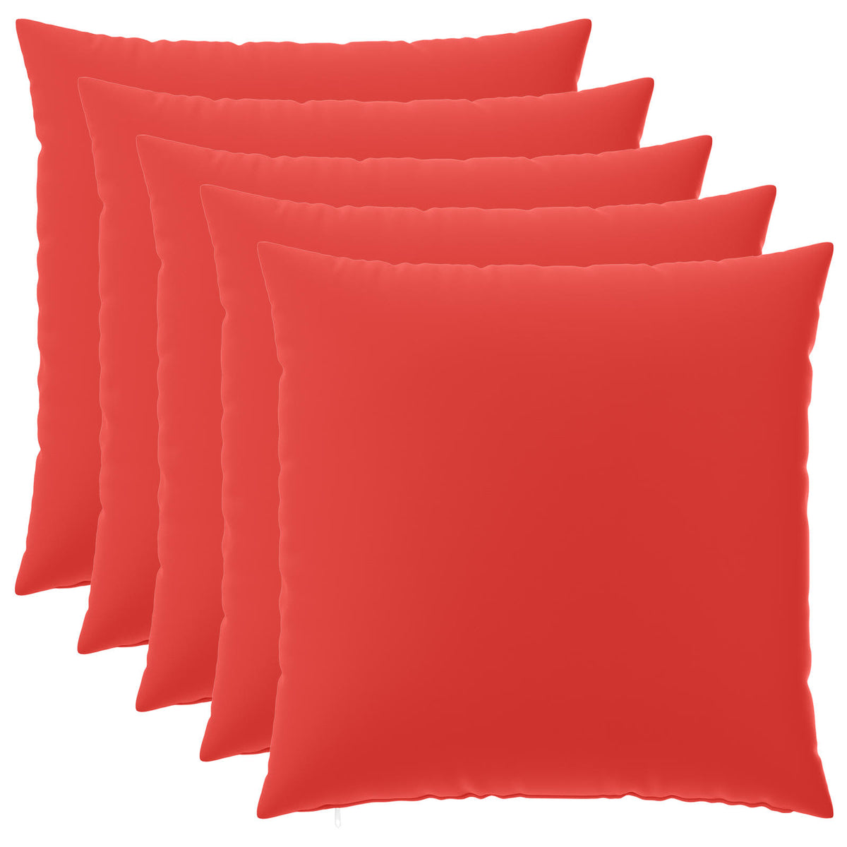 Pudebetræk 6 pcs HEERLEN Rød 65 x 65 cm Polyester