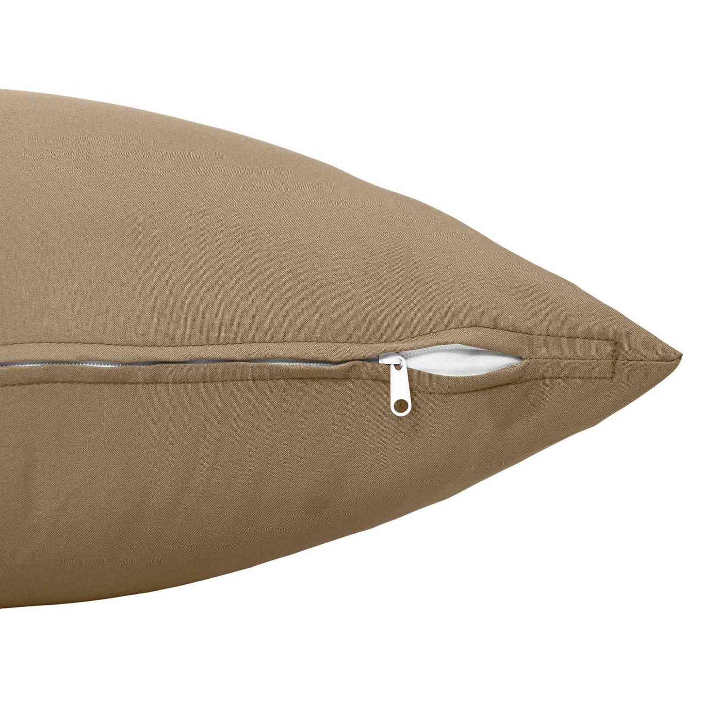 Pudebetræk 2 stk. HEERLEN Gråbrun 65 x 65 cm Polyester