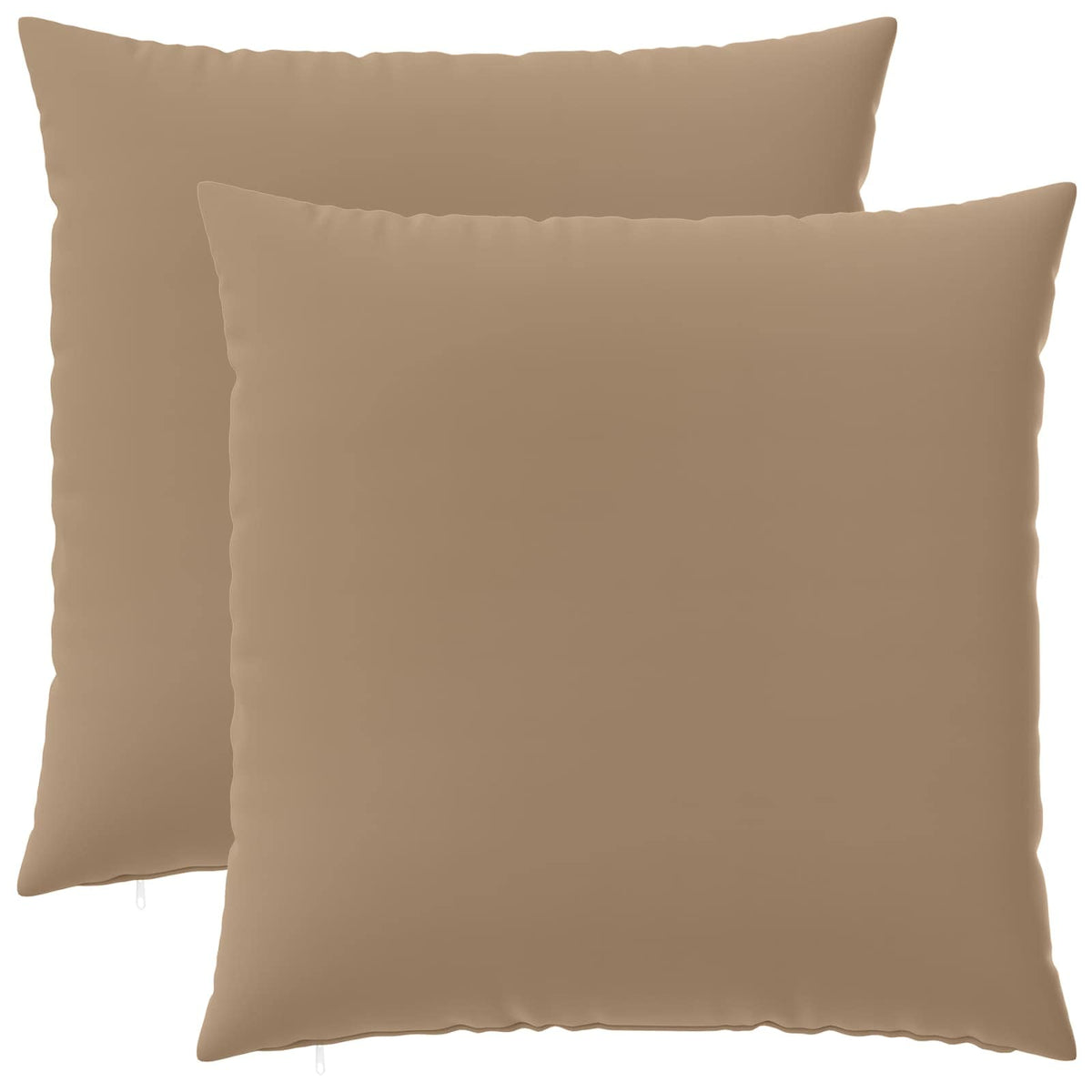 Pudebetræk 2 stk. HEERLEN Gråbrun 65 x 65 cm Polyester