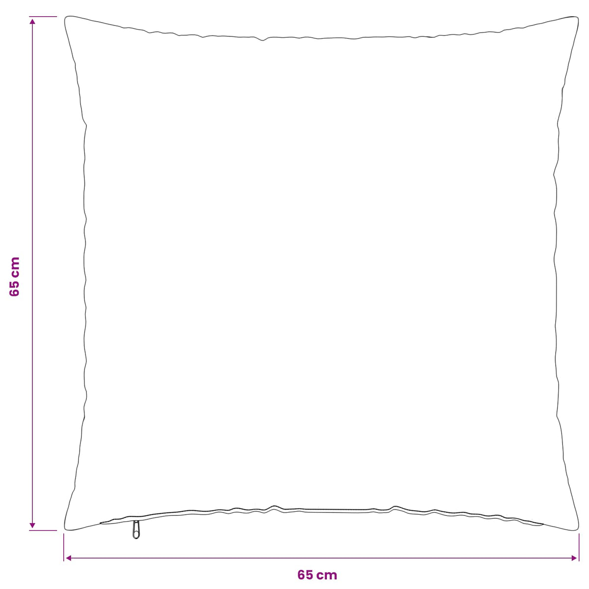 Pudebetræk 2 pcs HEERLEN Lysegrå 65 x 65 cm PV Fleece