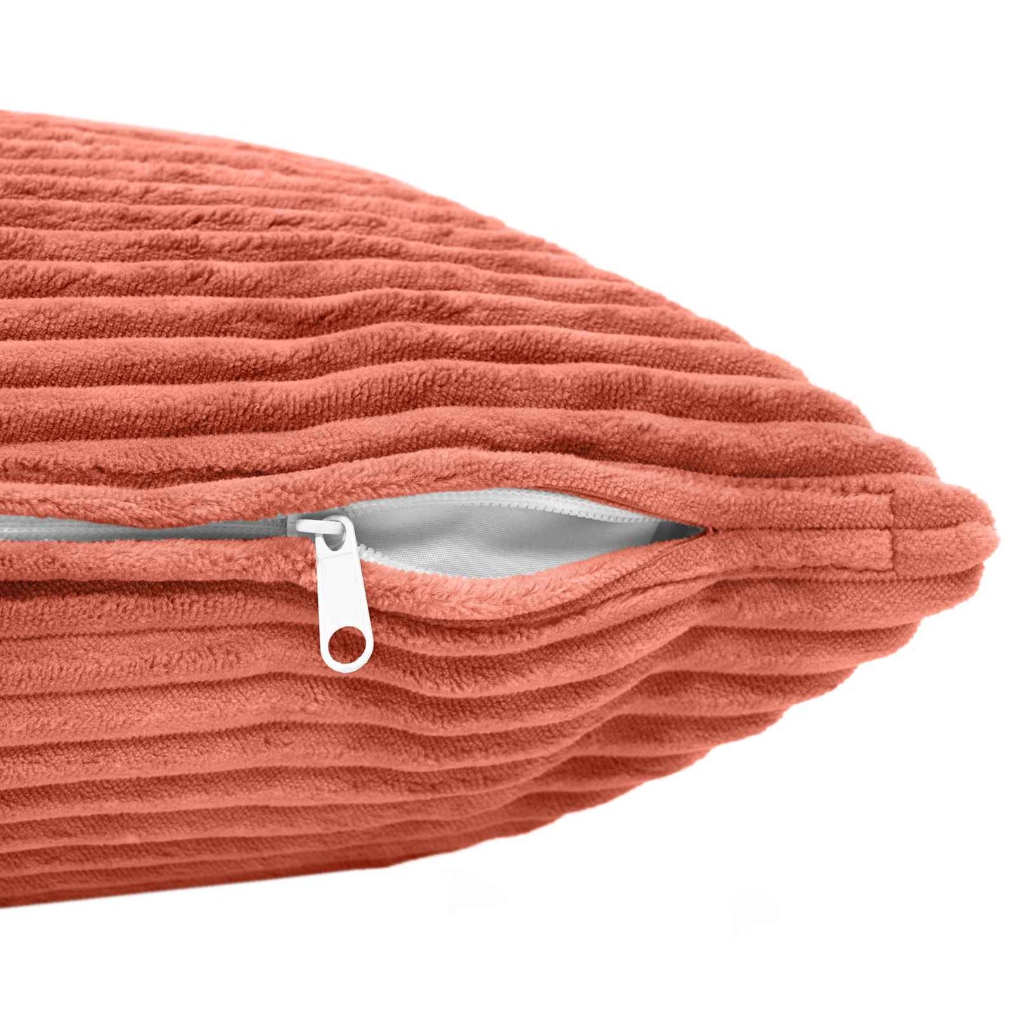 Pudebetræk 2 pcs HEERLEN Rød orange 70 x 70 cm cordfløjl