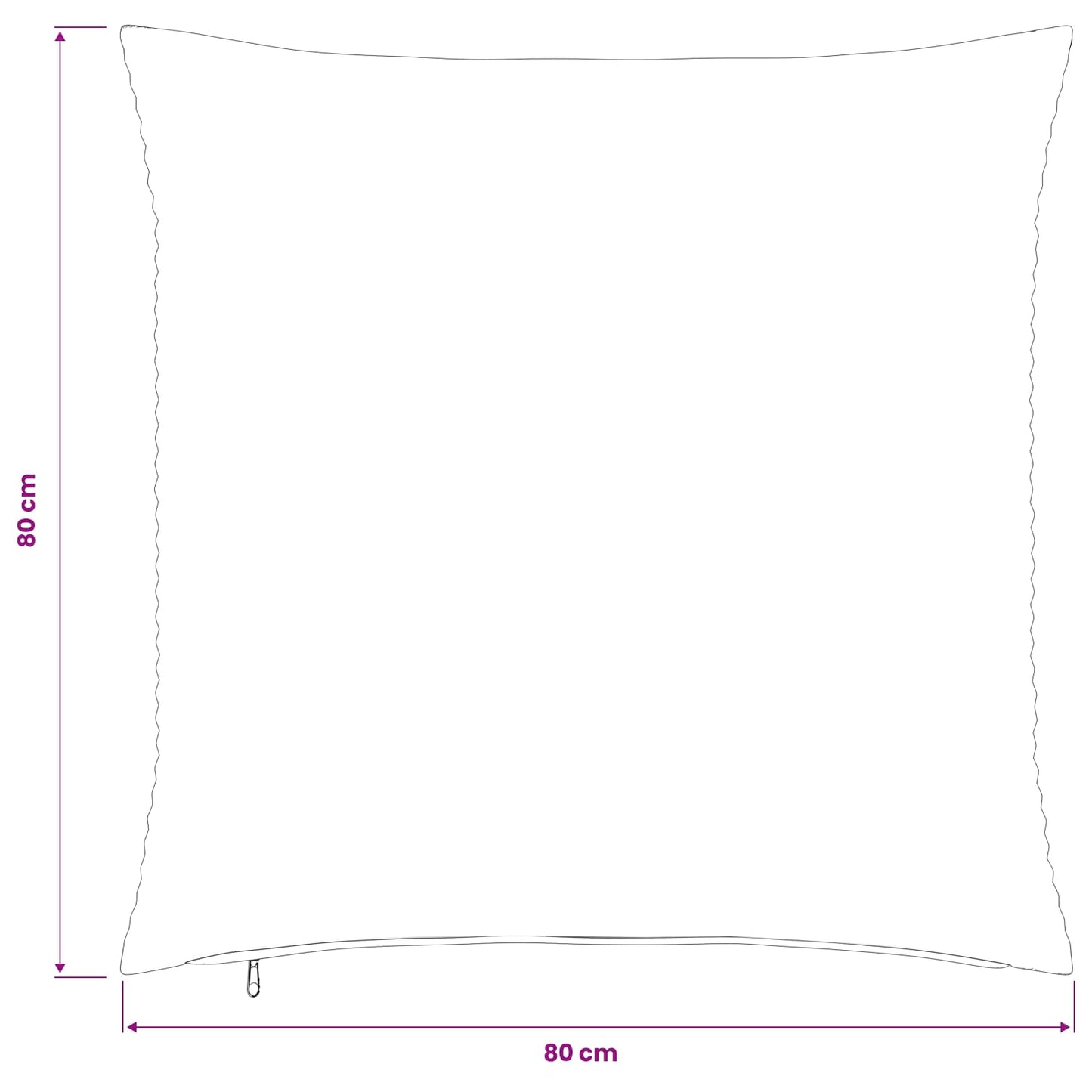 Pudebetræk 2 pcs HEERLEN Mørkegrå 80 x 80 cm cordfløjl