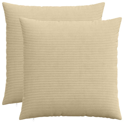 Pudebetræk 2 pcs HEERLEN Grøn Grå 80 x 80 cm cordfløjl